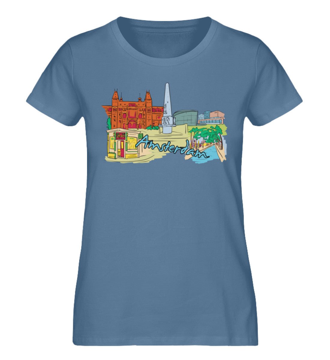 Amsterdam - Damen Premium Organic Shirt - AQ.Vogue