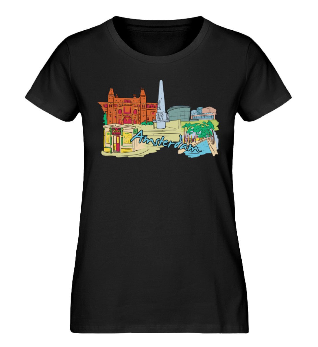 Amsterdam - Damen Premium Organic Shirt - AQ.Vogue