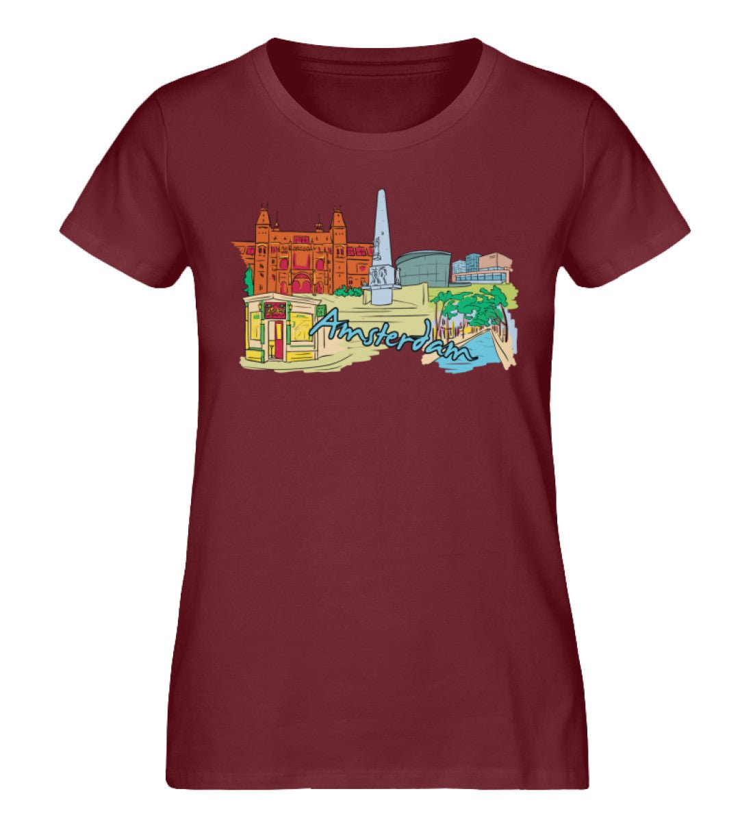 Amsterdam - Damen Premium Organic Shirt - AQ.Vogue