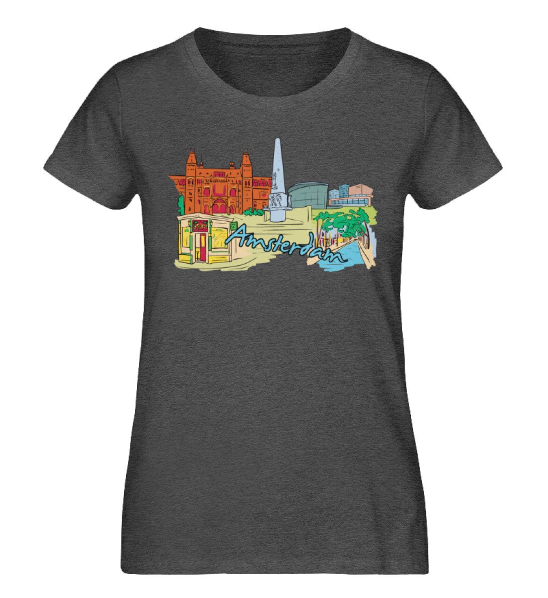 Amsterdam - Damen Premium Organic Shirt - AQ.Vogue