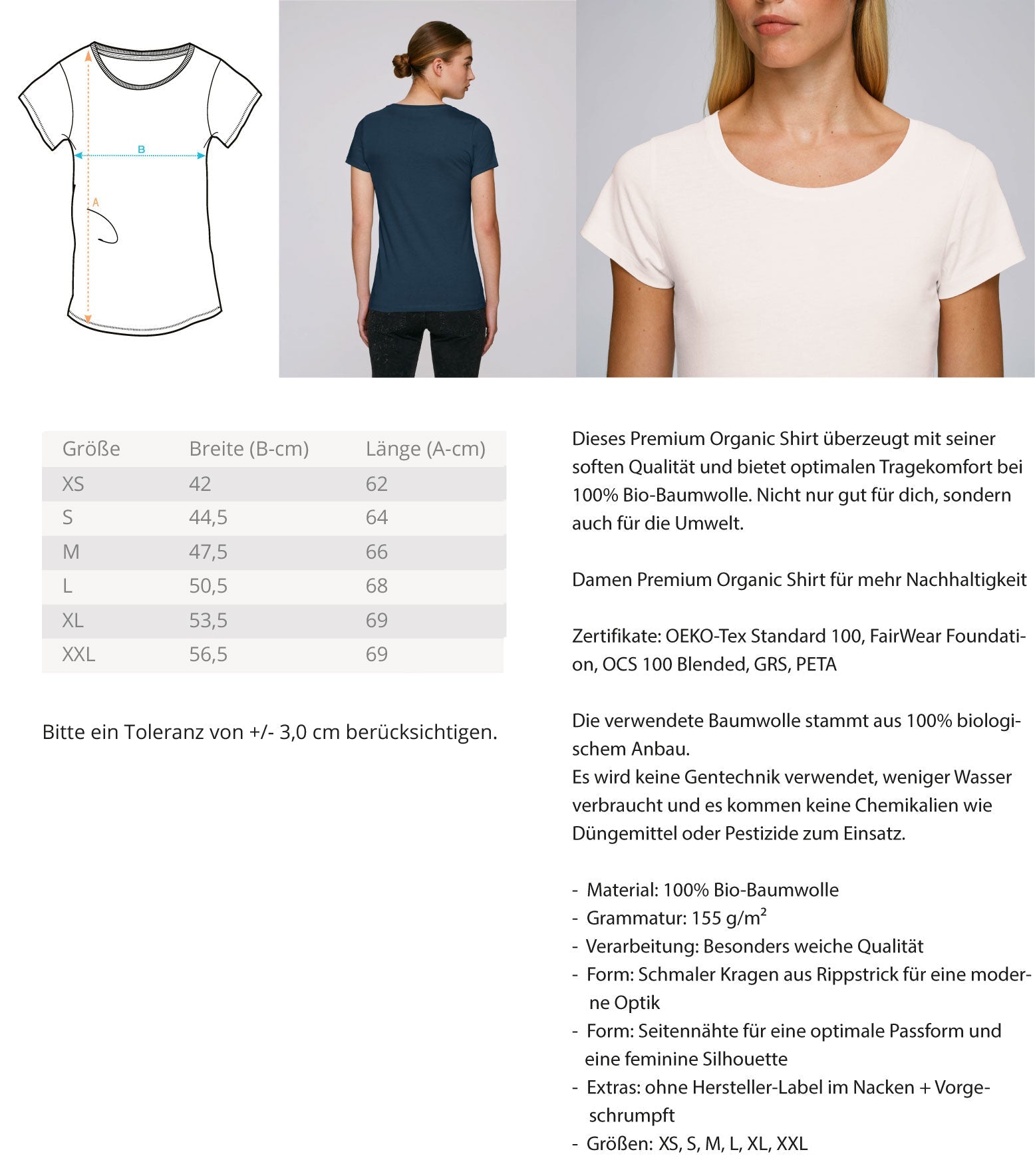 Antalya - Damen Premium Organic Shirt - AQ.Vogue