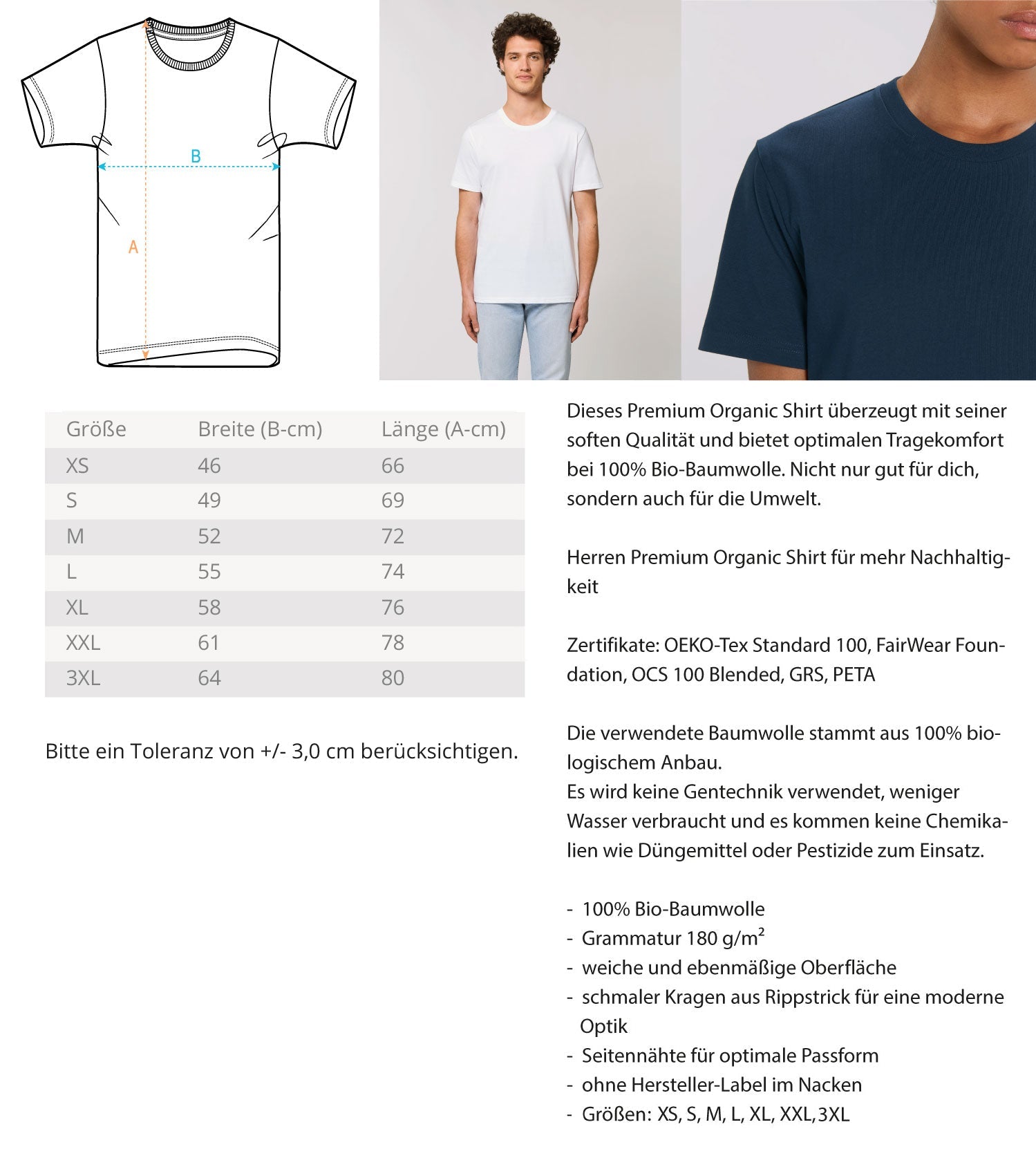 Antalya - Herren Premium Organic Shirt - AQ.Vogue