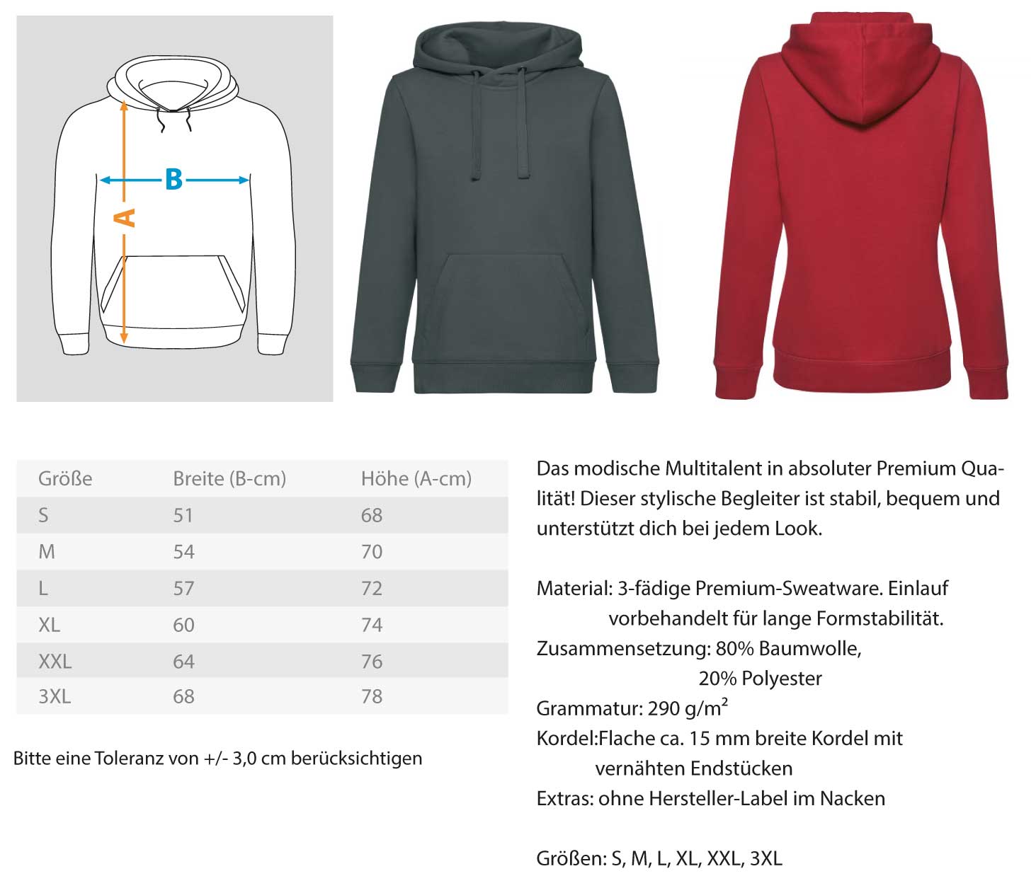 AssWoman - Unisex Premium Kapuzenpullover - AQ.Vogue