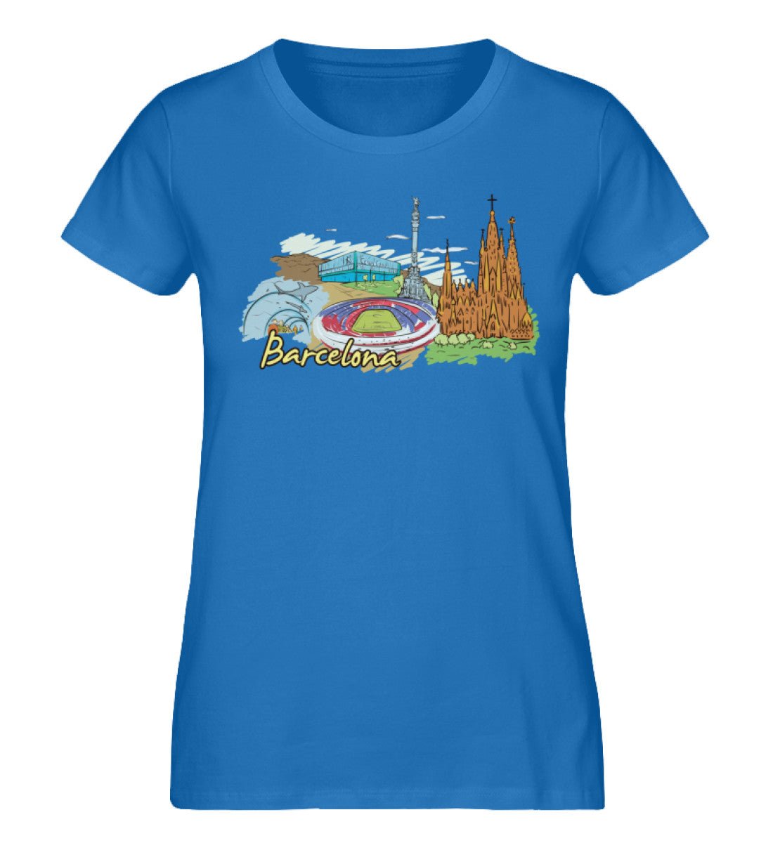 Barcelona - Damen Premium Organic Shirt - AQ.Vogue