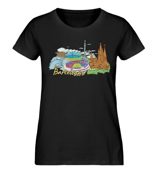 Barcelona - Damen Premium Organic Shirt - AQ.Vogue