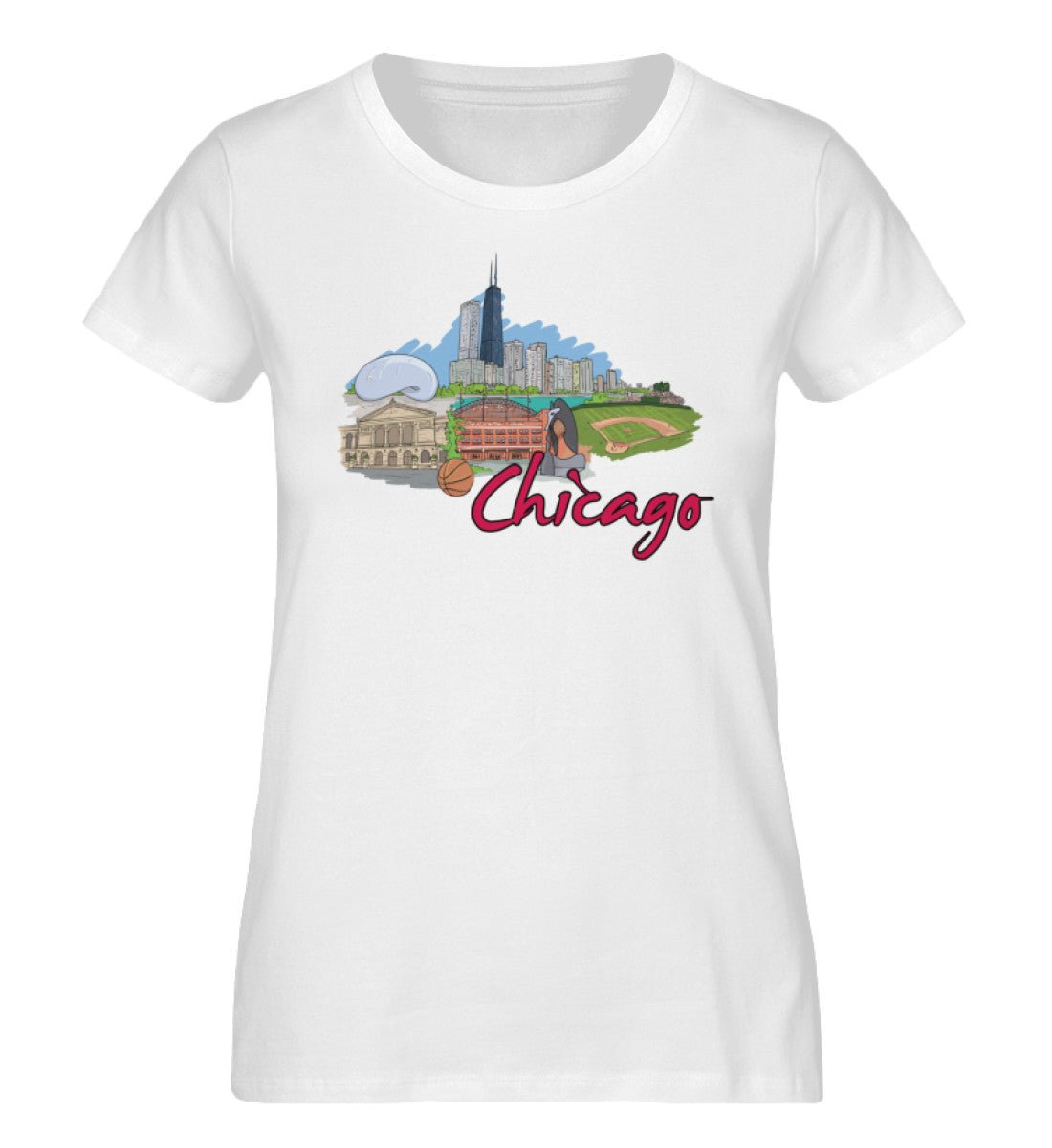 Chicagoo - Damen Premium Organic Shirt - AQ.Vogue