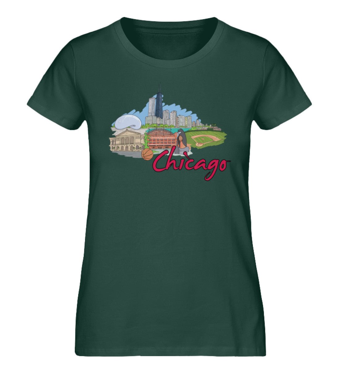 Chicagoo - Damen Premium Organic Shirt - AQ.Vogue