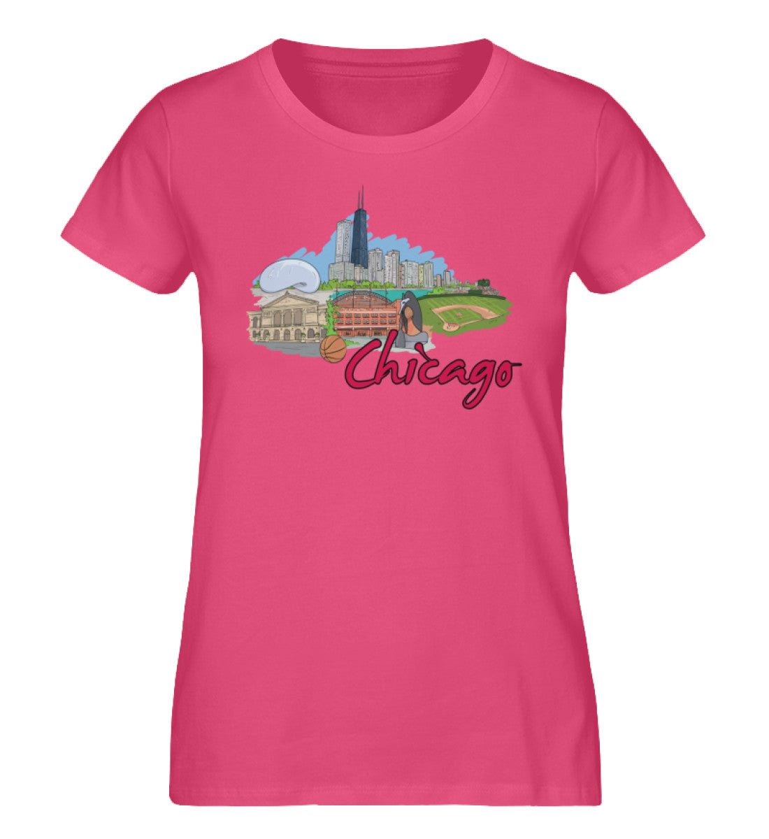Chicagoo - Damen Premium Organic Shirt - AQ.Vogue