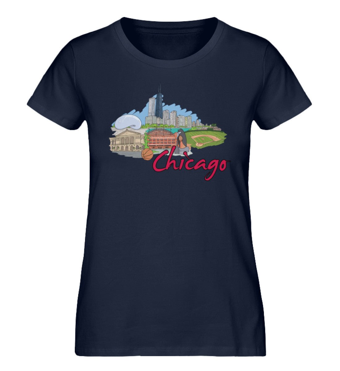 Chicagoo - Damen Premium Organic Shirt - AQ.Vogue