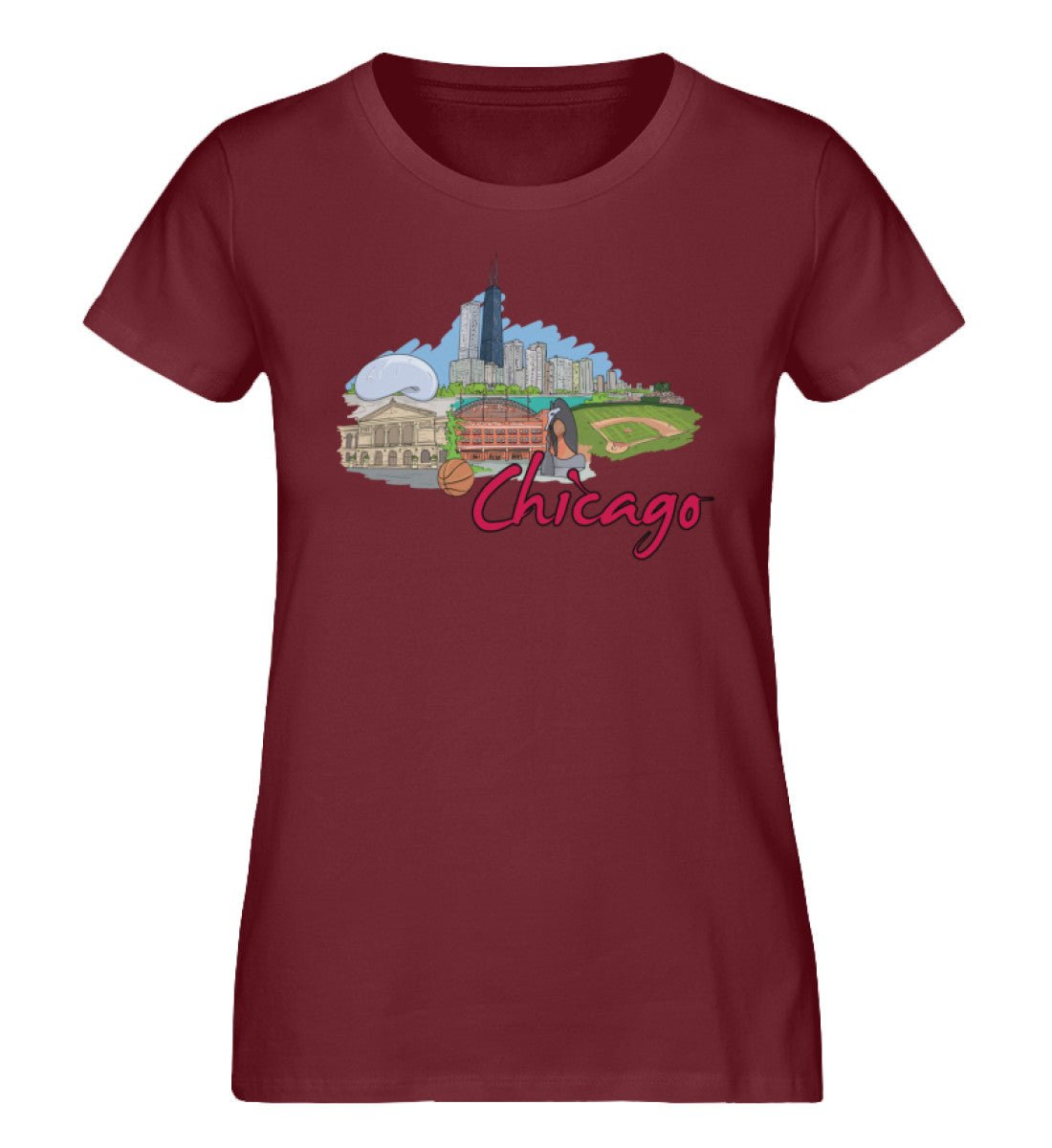 Chicagoo - Damen Premium Organic Shirt - AQ.Vogue