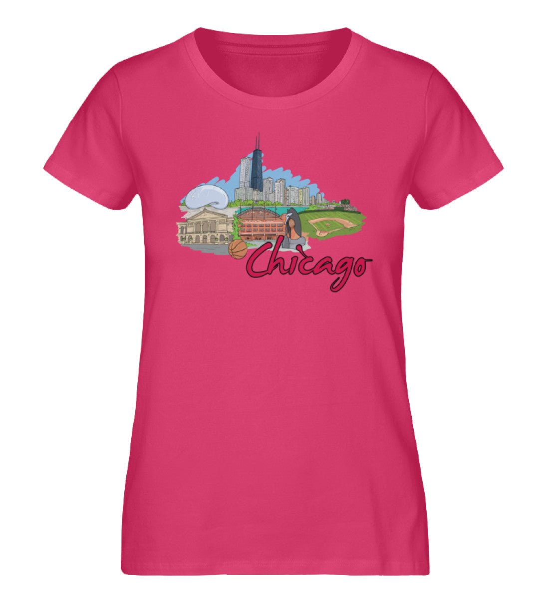 Chicagoo - Damen Premium Organic Shirt - AQ.Vogue