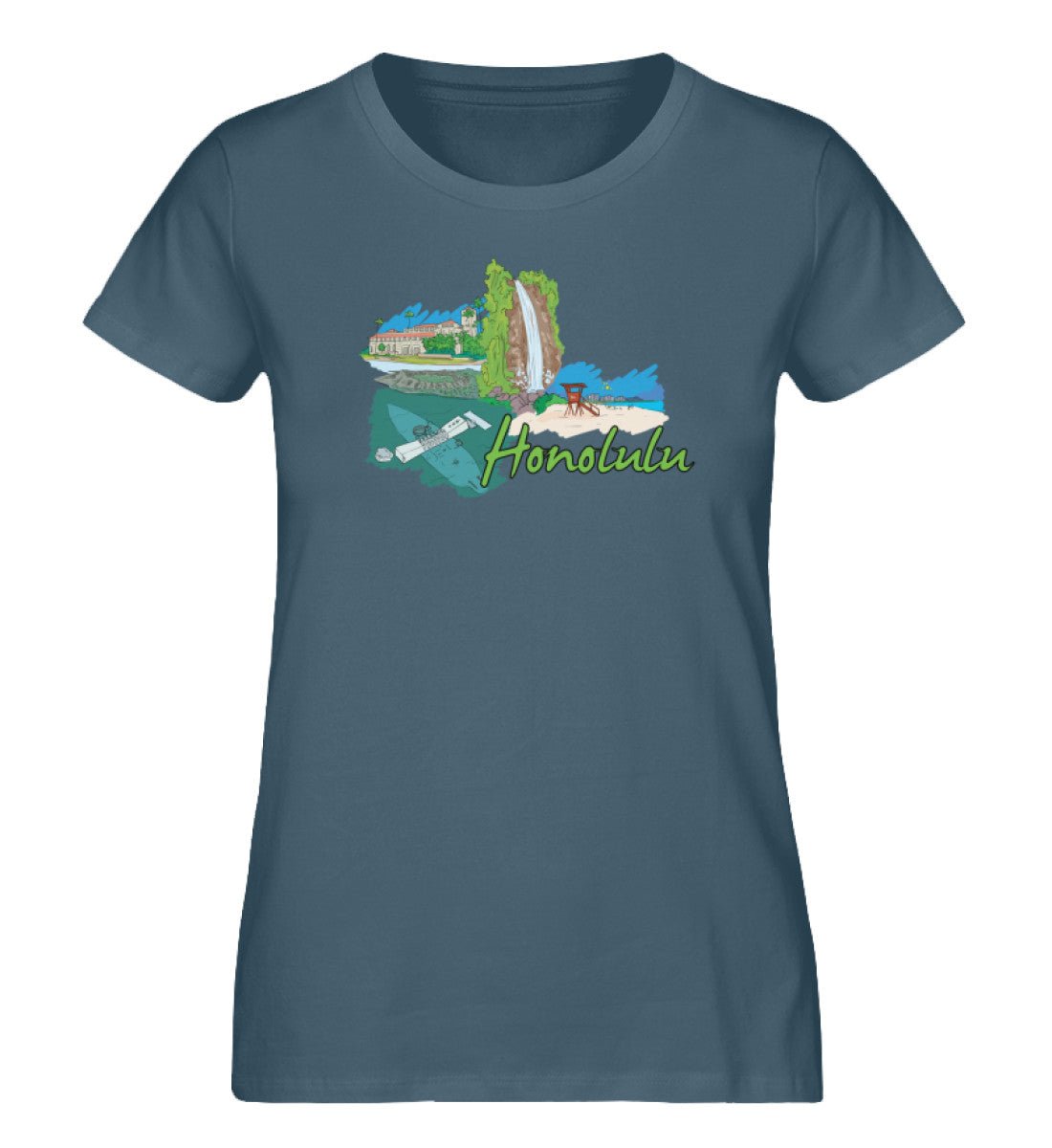 Honolulu - Damen Premium Organic Shirt - AQ.Vogue