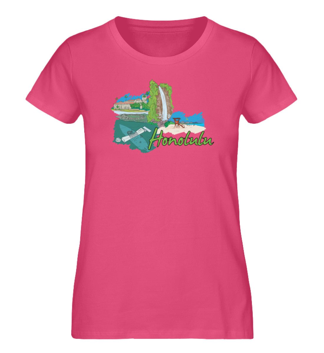 Honolulu - Damen Premium Organic Shirt - AQ.Vogue