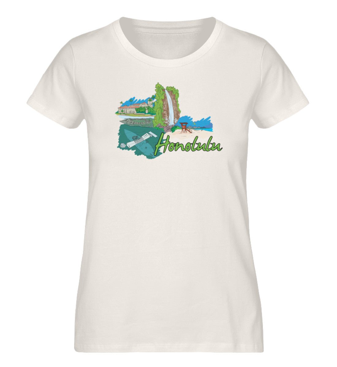 Honolulu - Damen Premium Organic Shirt - AQ.Vogue
