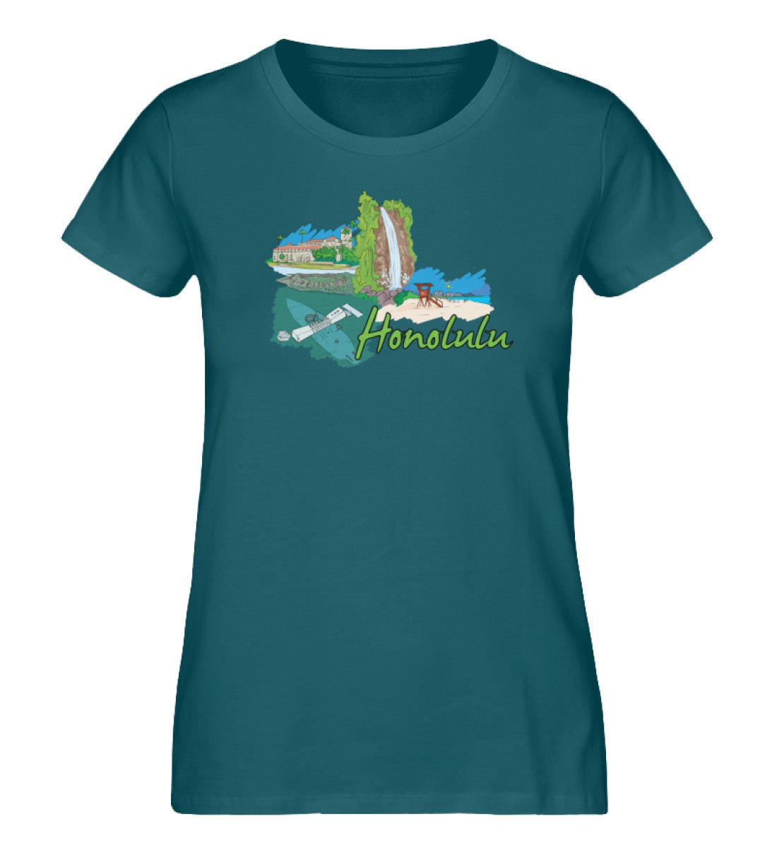 Honolulu - Damen Premium Organic Shirt - AQ.Vogue