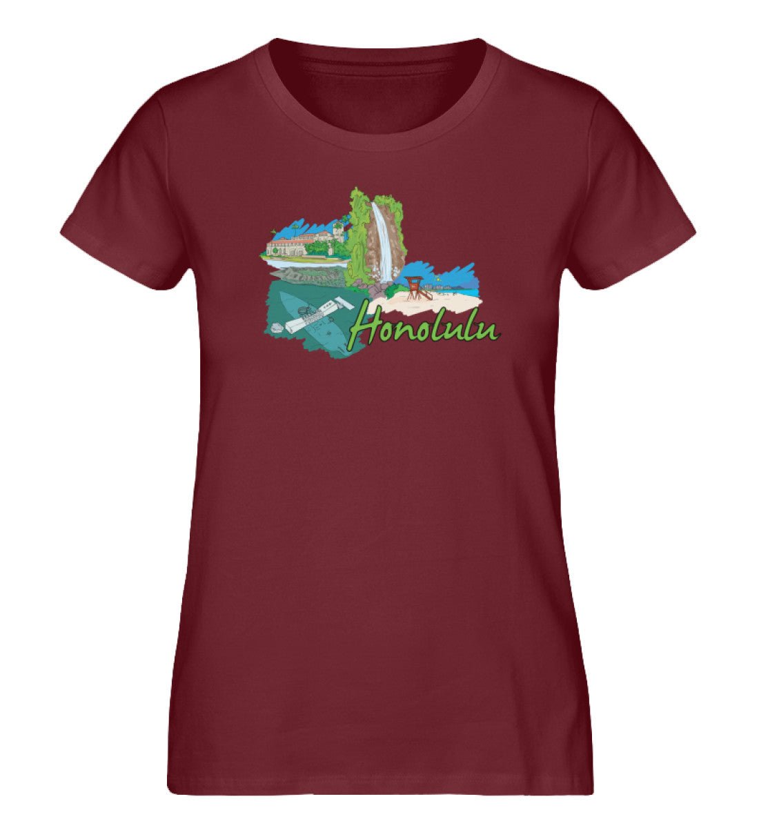 Honolulu - Damen Premium Organic Shirt - AQ.Vogue