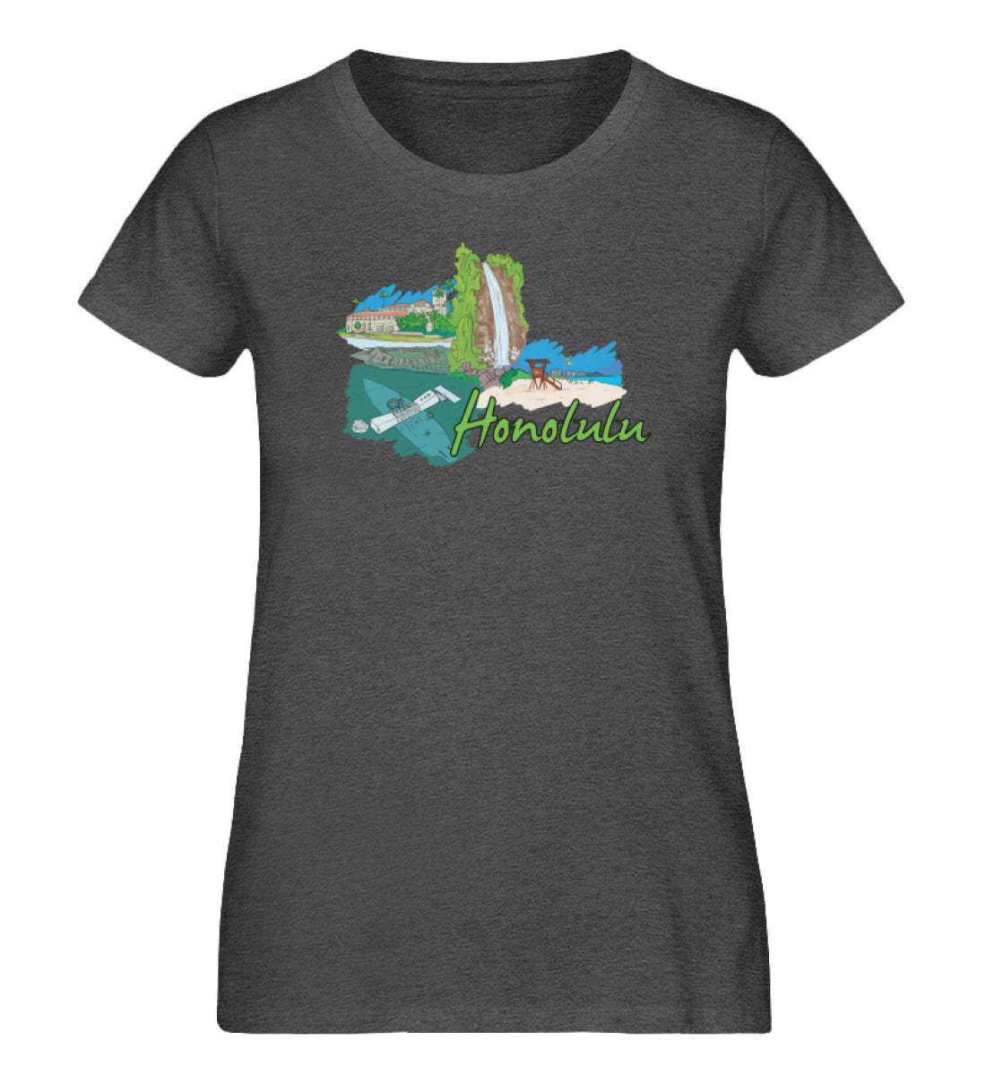 Honolulu - Damen Premium Organic Shirt - AQ.Vogue