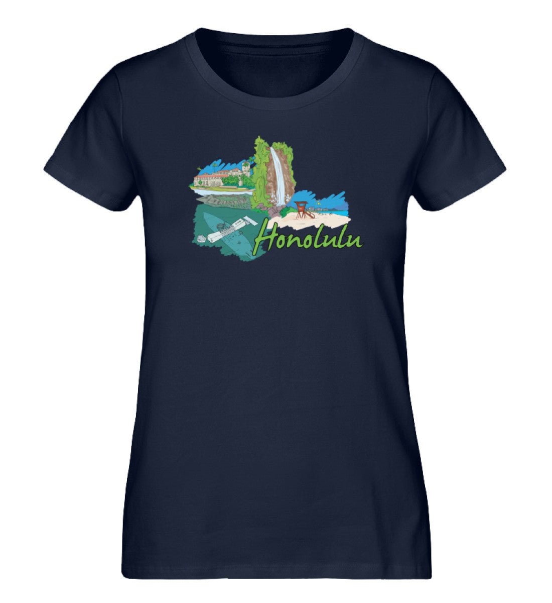 Honolulu - Damen Premium Organic Shirt - AQ.Vogue