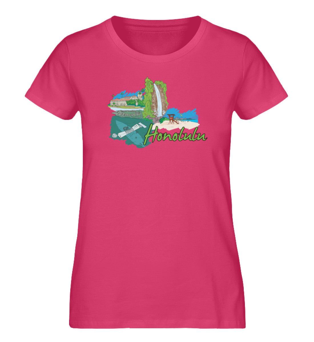 Honolulu - Damen Premium Organic Shirt - AQ.Vogue