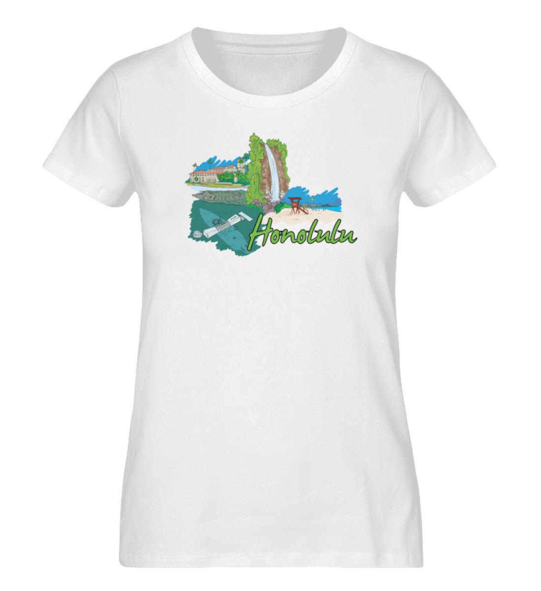 Honolulu - Damen Premium Organic Shirt - AQ.Vogue