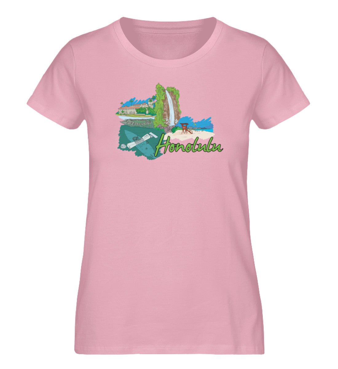 Honolulu - Damen Premium Organic Shirt - AQ.Vogue