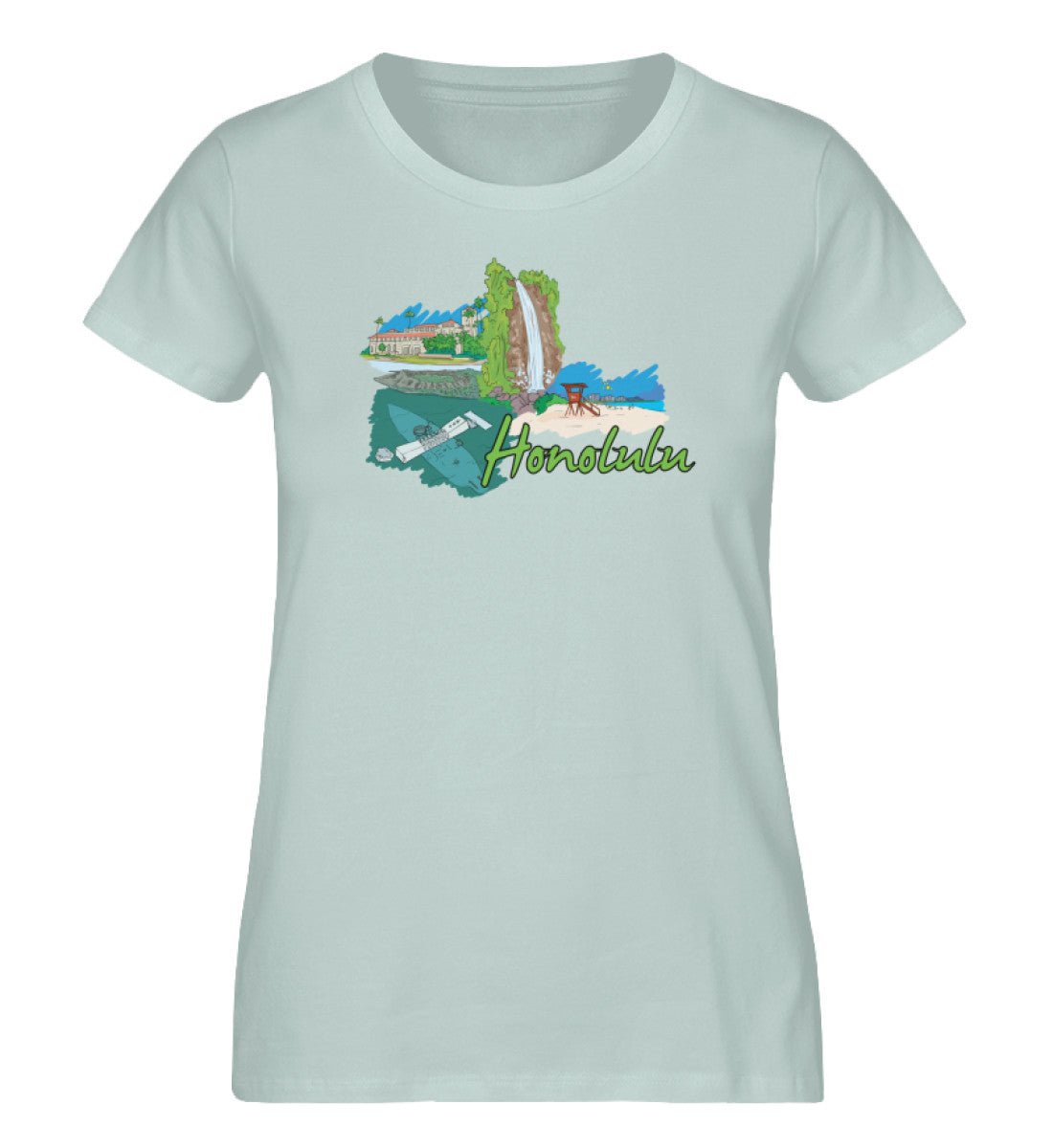 Honolulu - Damen Premium Organic Shirt - AQ.Vogue