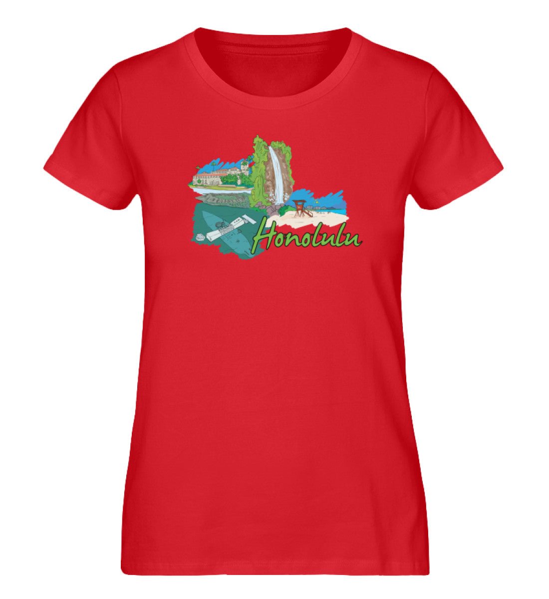 Honolulu - Damen Premium Organic Shirt - AQ.Vogue
