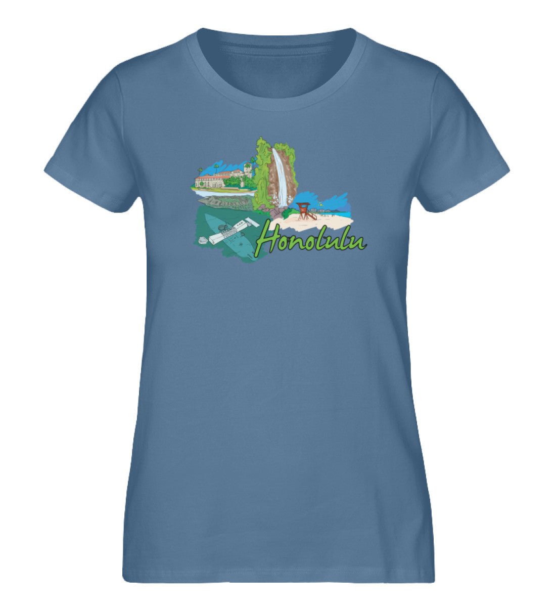 Honolulu - Damen Premium Organic Shirt - AQ.Vogue