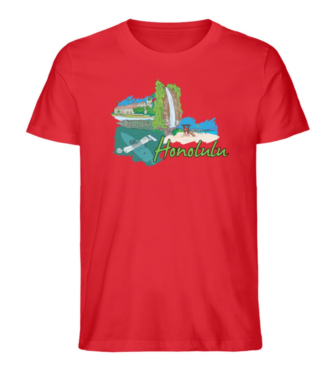 Honolulu - Herren Premium Organic Shirt - AQ.Vogue
