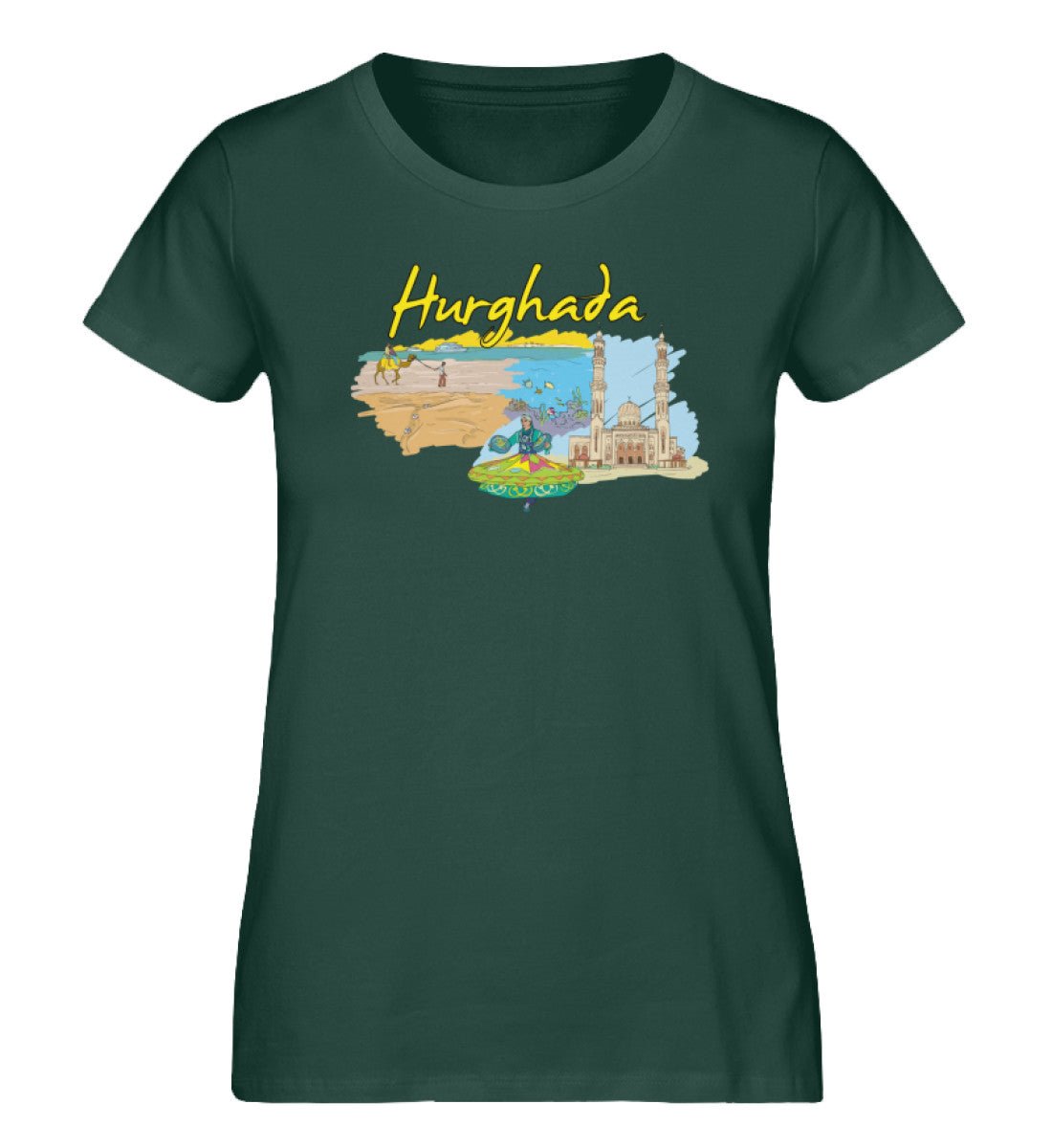 Hurghada - Damen Premium Organic Shirt - AQ.Vogue