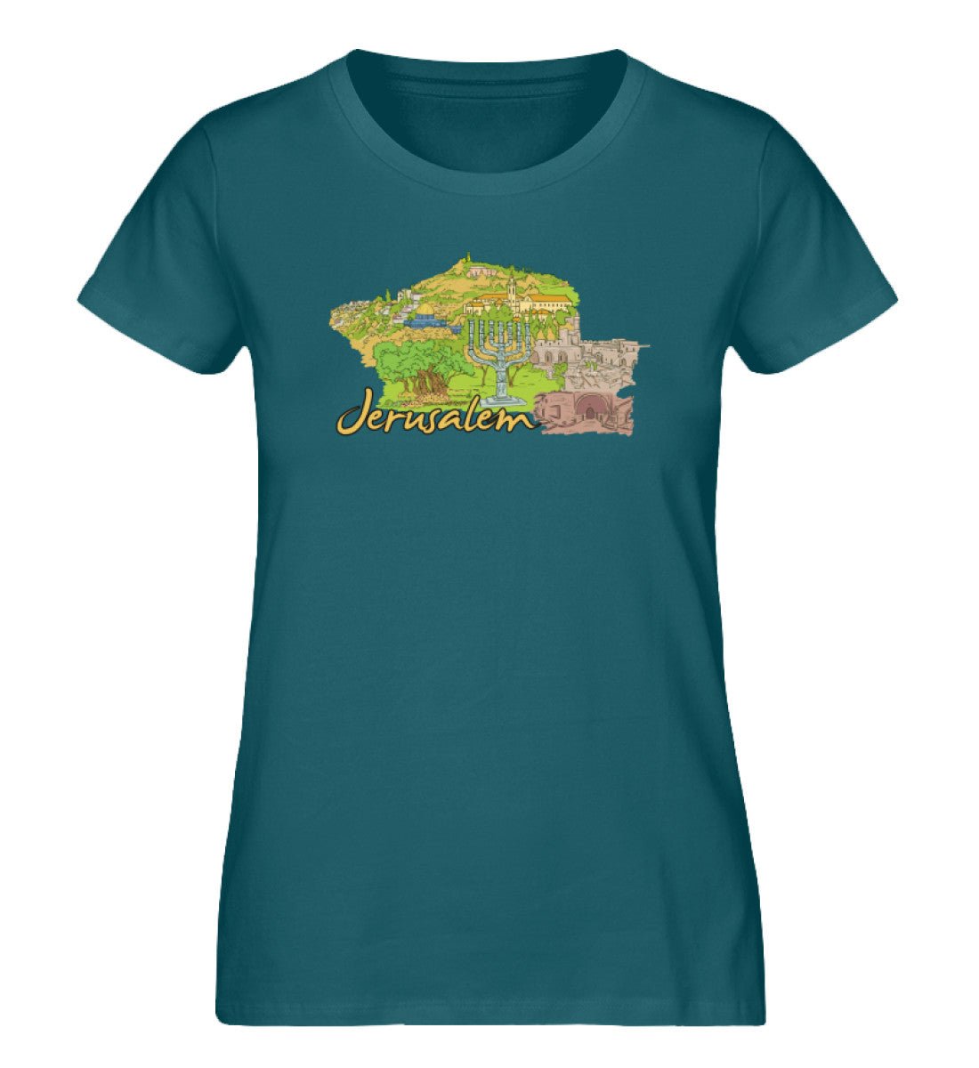 Jerusalem - Damen Premium Organic Shirt - AQ.Vogue