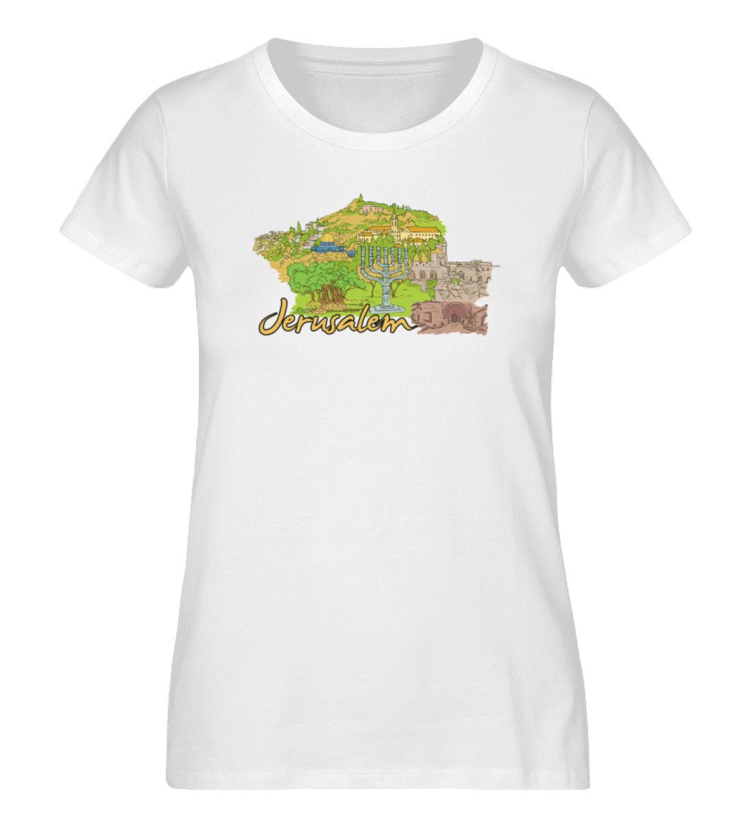Jerusalem - Damen Premium Organic Shirt - AQ.Vogue
