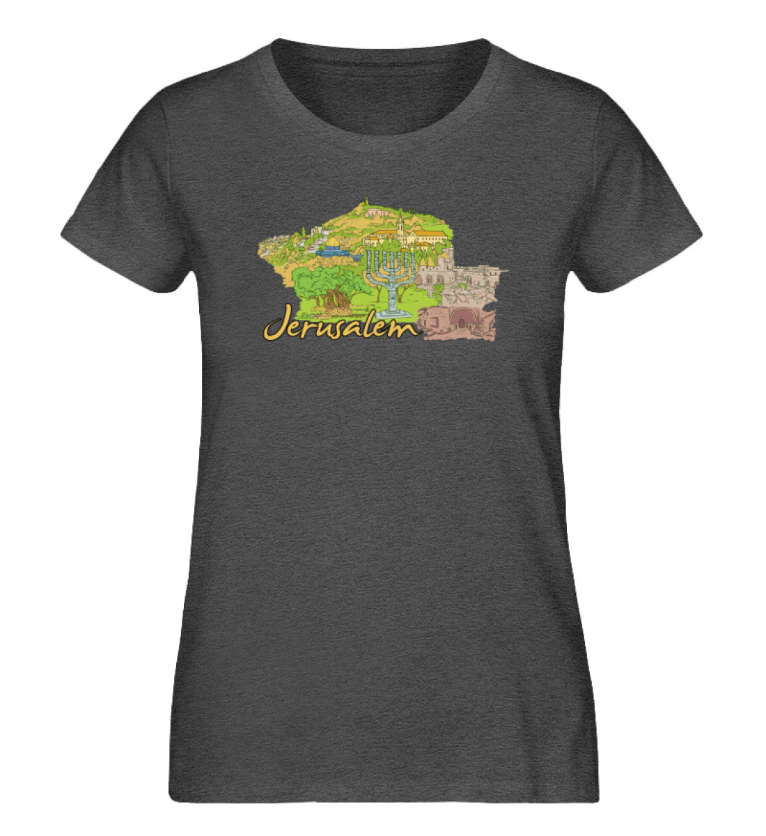 Jerusalem - Damen Premium Organic Shirt - AQ.Vogue