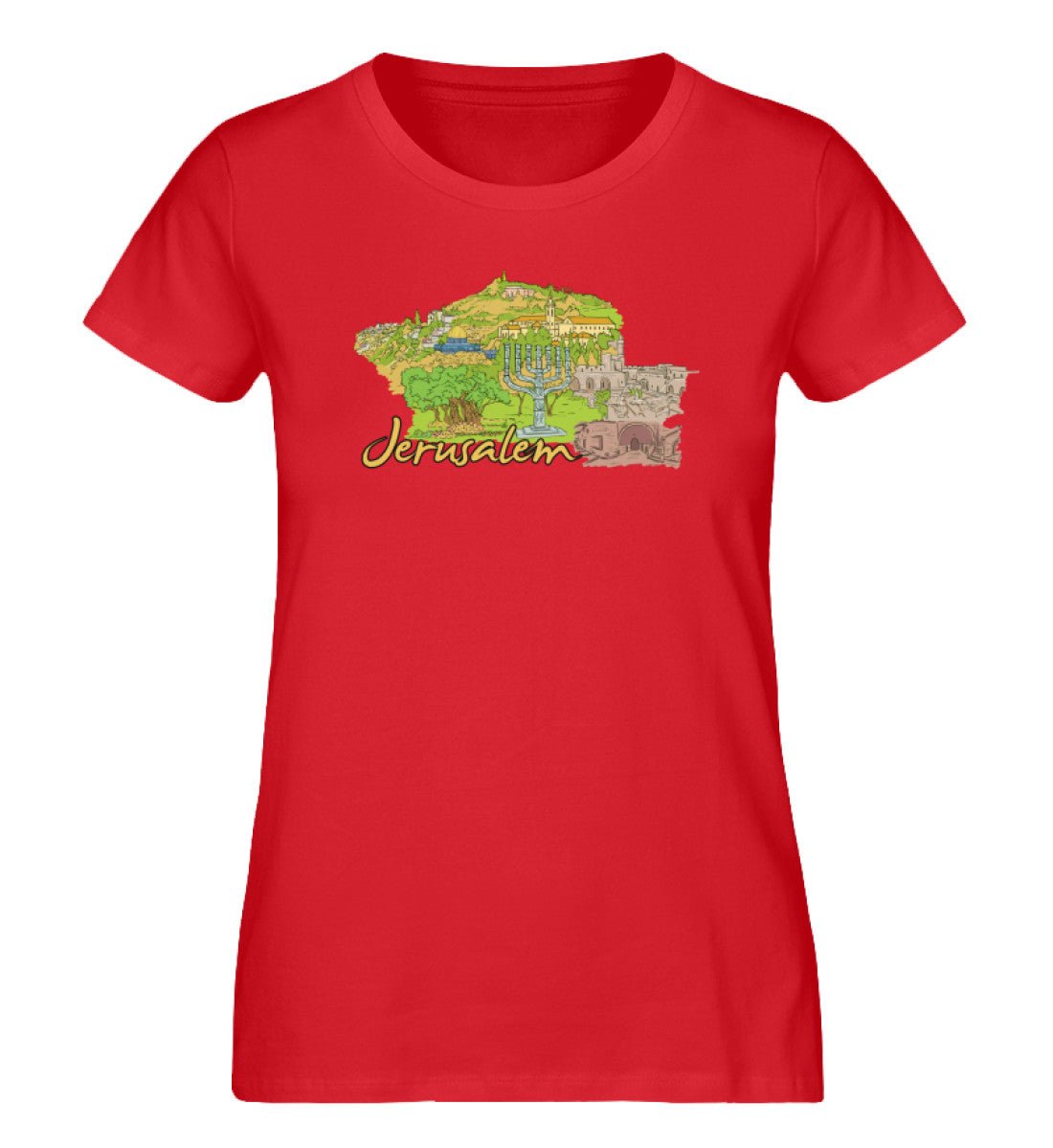 Jerusalem - Damen Premium Organic Shirt - AQ.Vogue