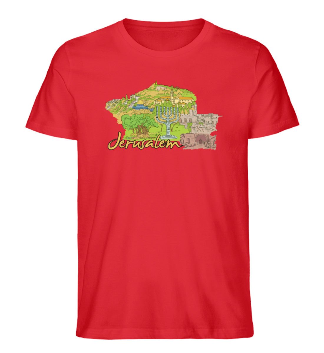 Jerusalem - Herren Premium Organic Shirt - AQ.Vogue