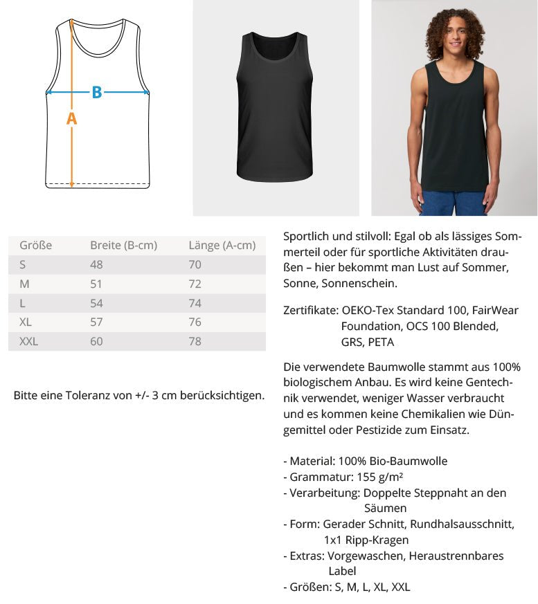 LA 86 - Herren Organic Tank-Top - AQ.Vogue