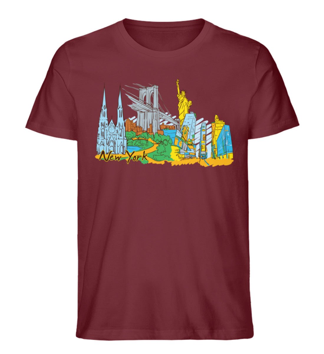 New York - Herren Premium Organic Shirt - AQ.Vogue