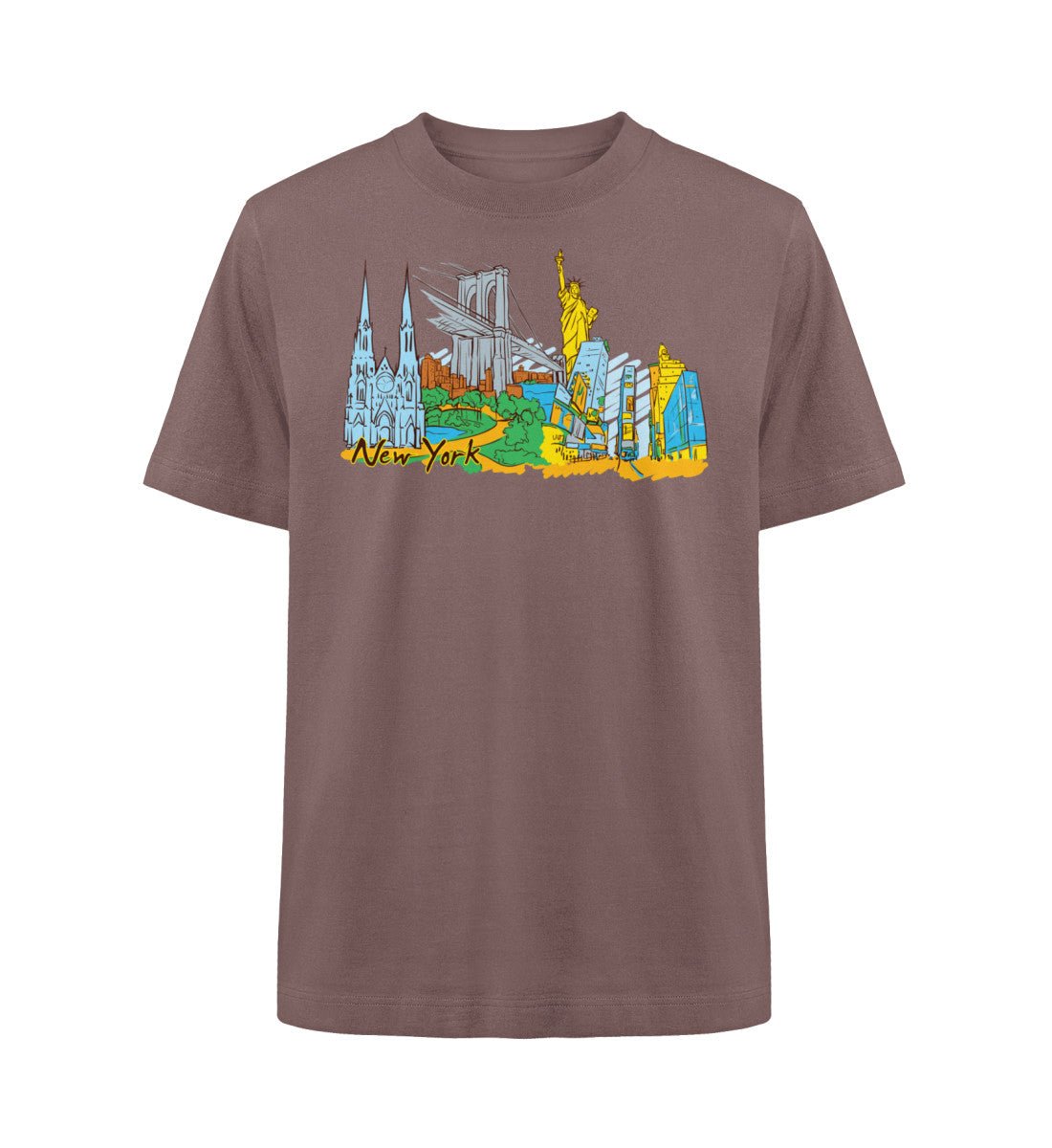 New York - Organic Heavy Oversized T-Shirt - AQ.Vogue