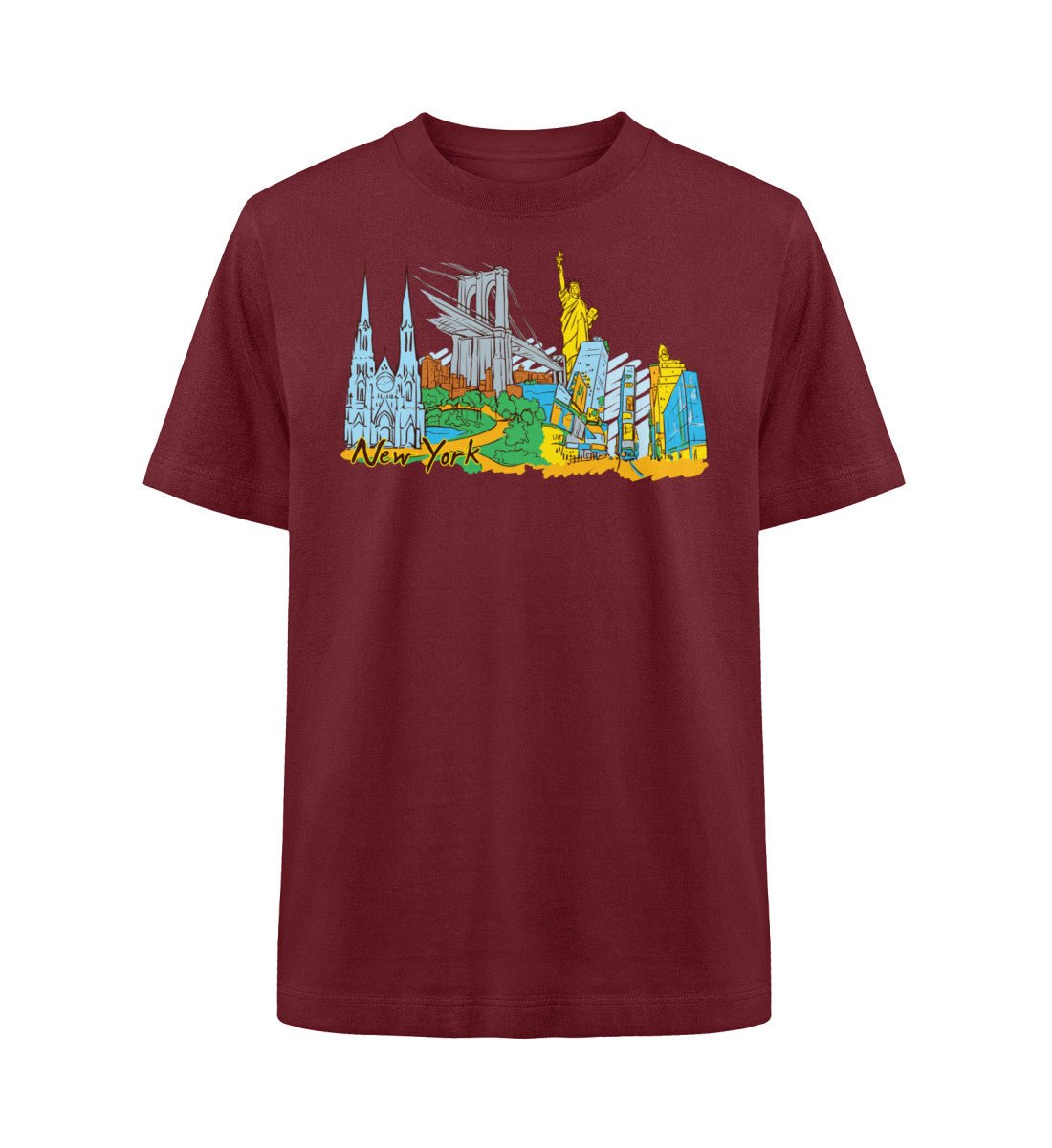 New York - Organic Heavy Oversized T-Shirt - AQ.Vogue