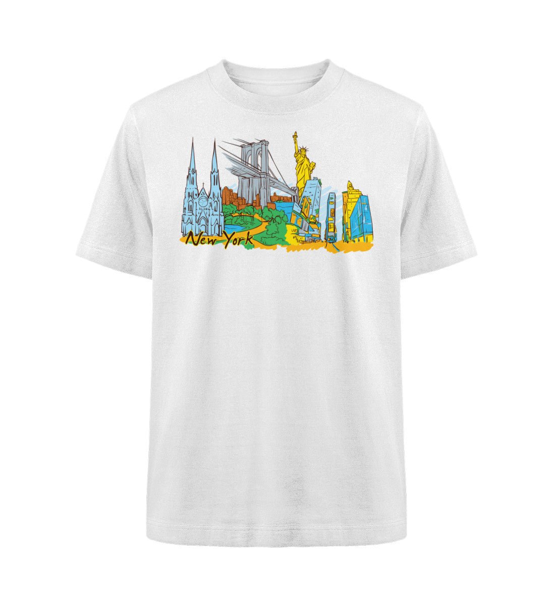 New York - Organic Heavy Oversized T-Shirt - AQ.Vogue