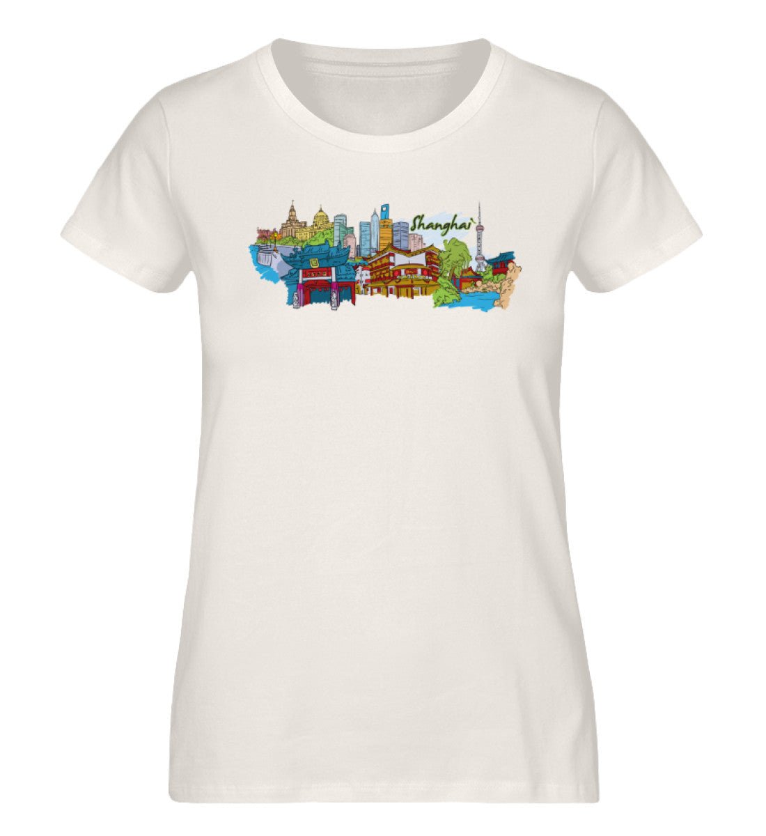 Shanghai - Damen Premium Organic Shirt - AQ.Vogue