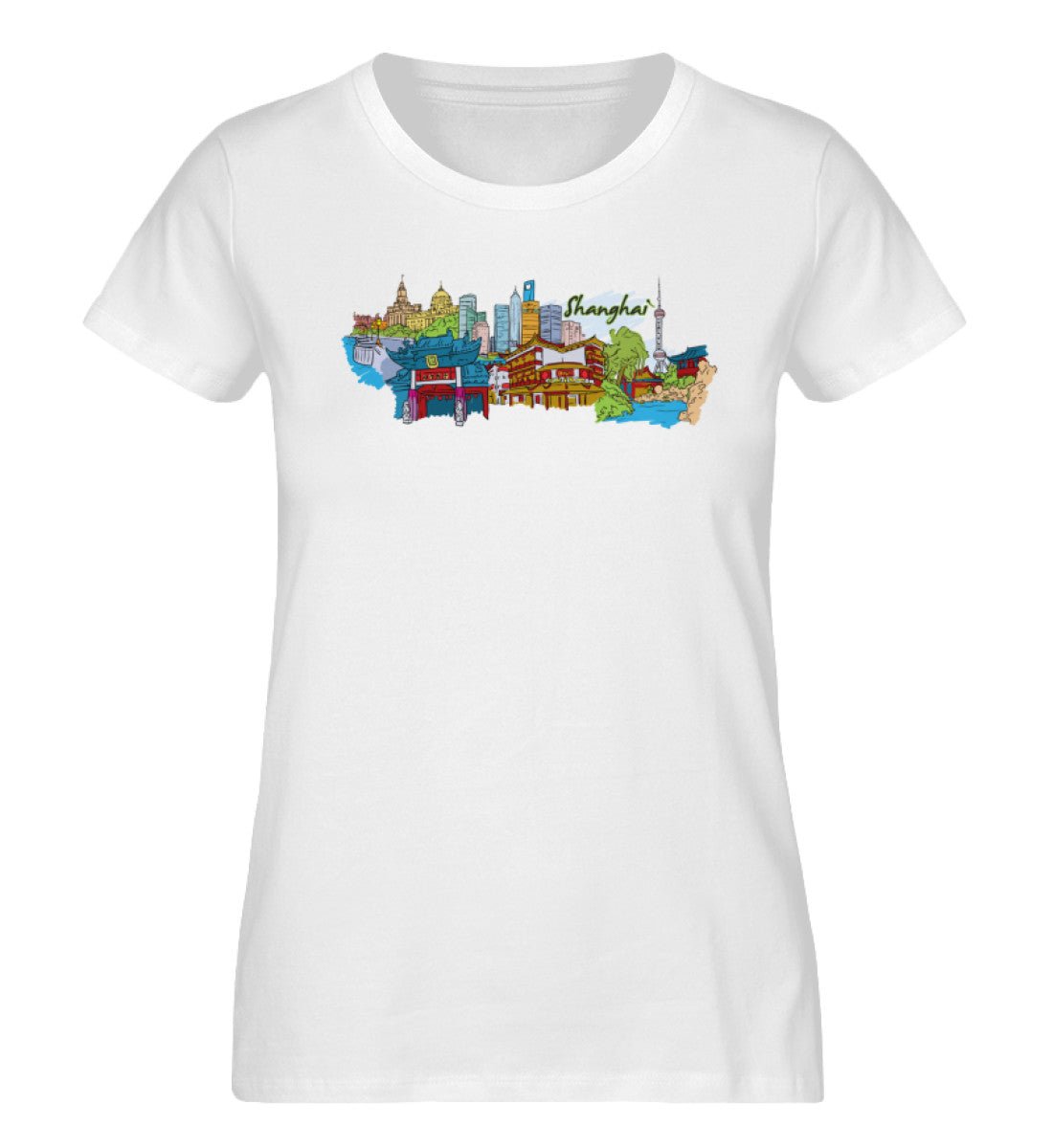Shanghai - Damen Premium Organic Shirt - AQ.Vogue