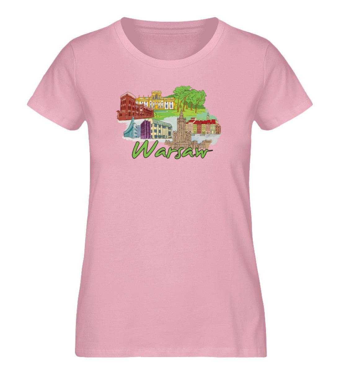 Warschau- Damen Premium Organic Shirt - AQ.Vogue