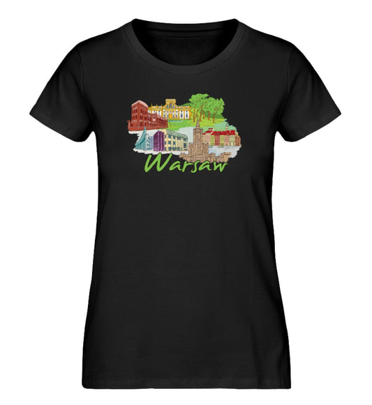 Warschau- Damen Premium Organic Shirt - AQ.Vogue